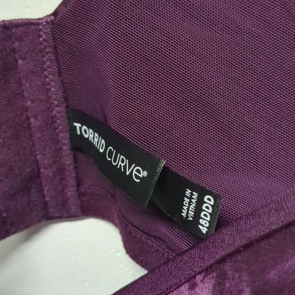 NEW Torrid Lightly Lined Full Coverage Balconette Bra - Purple Size 48DDD - Picture 4 of 6